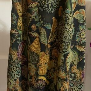 Floral A-Line Skirt - Multicolor